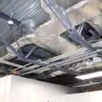 Overhead commercial ductwork and mechanical systems installed by Young's Mechanical Solutions — ductwork